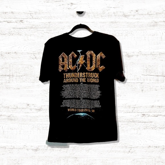 AC/DC Rock or Bust 2015 World Tour Concert TShirt Men’s Size Medium - Picture 2 of 2